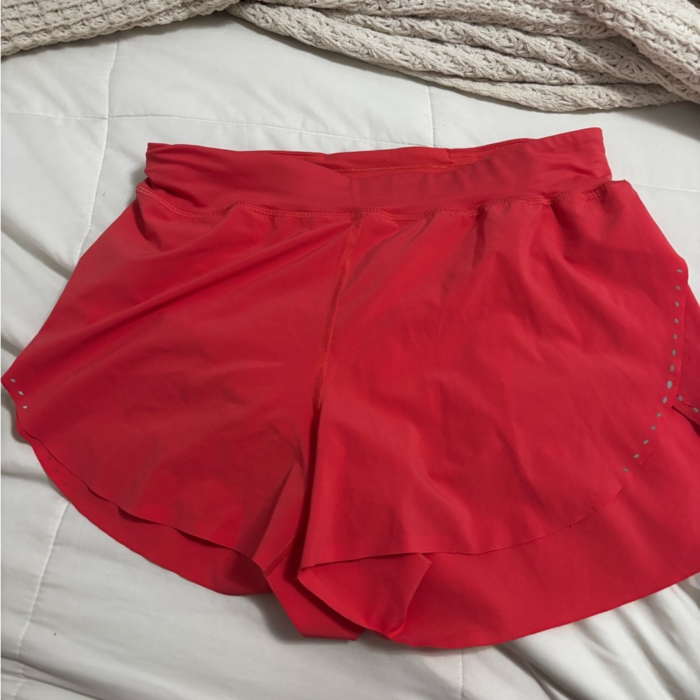 Lululemon Athletica Red Athletic Shorts Lightweight Breathable